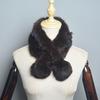 New Style Women Winter Real Rabbit Fur Scarf Lady Warm Rabbit Fur Scarves Knit Natural Real Rabbit Fur Ring Casual Muffler