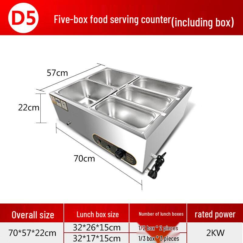 Aokewen D5 Tabletop Food Warming Counter