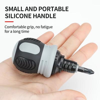 Ratchet Screwdriver Set Short Shaped Radish Head High Hardness Labor-saving Multi-functional Dual-purpose