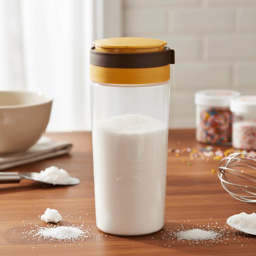 Rotatable Lid Barbecue Condiment Bottle Dustproof Scaled Seasoning Bottle Removable Plastic Kitchen Condiment Container