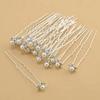 Rhinestone Pearl Flower U-shaped Bride Hairpin Clip