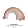 Cute Matte Frosted Teddy Bear & Rainbow Aluminum Balloons for Kids' First Birthday Decorations