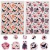 Halloween Soft Pottery Earrings Water Transfer Paper Bat Haunted House Clay Water-Soluble Disposable Sticker Jewelry Making Tool