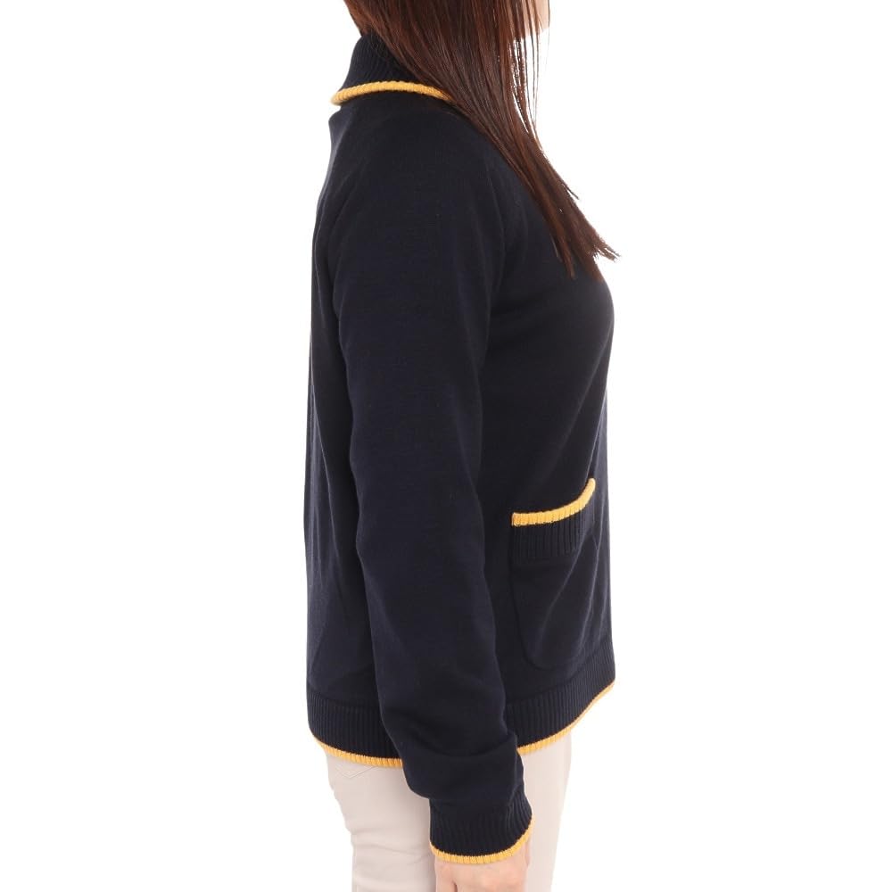 Sweater Windproof Full Zip Knit Blouson Warm Golf MGWWJL02 NV00 [Munsingwear] Women's (Navy)