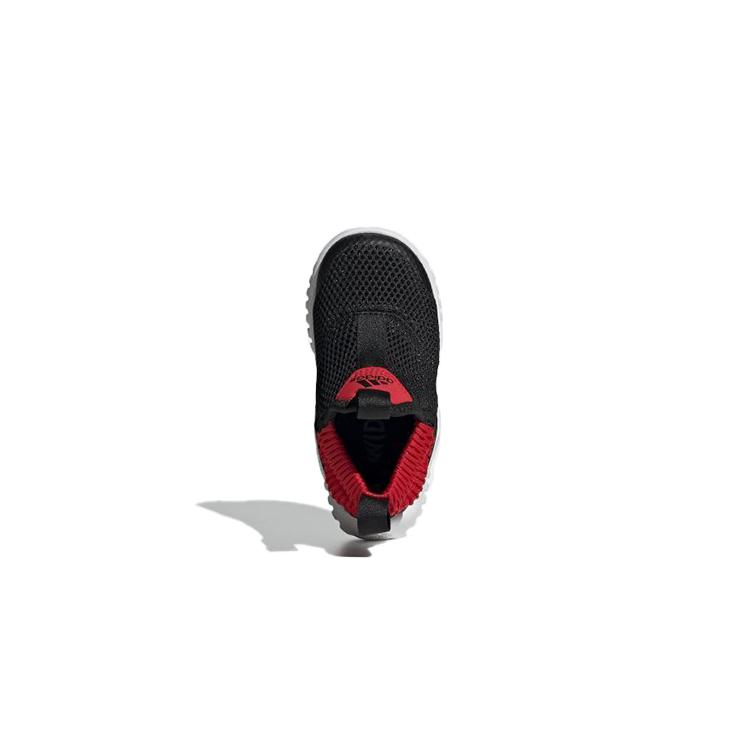 adidas Rapidazen I Slip Resistant Abrasion Resistant Low Top Toddler Shoes Black Red Infant And Toddler EE9327
