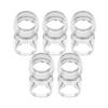 10 transparente Blasenglas-Mini-Gläser