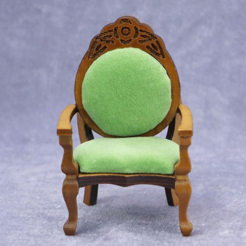 Doll House Chair Model Realistic Armchair Dollhouses Chair Realistic Play Chair Realistic 1:12 Model Toy