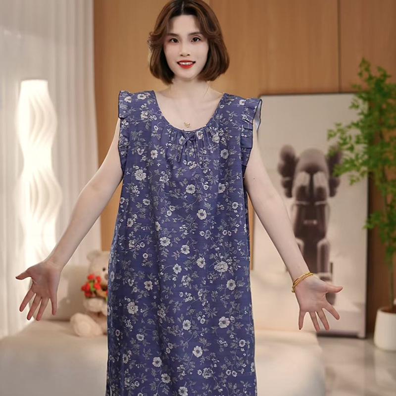 Women's Cotton Silk Camisole Pajama Dress - Summer, Loose Fit, Cute Japanese Style, Sexy and Thin, Perfect for Students
