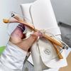 Retro Wood Grain Round Frame Myopia Glasses Anti-blue Light Near Sight Eyewear Ultra Light Large Frame Short Sight Glasses