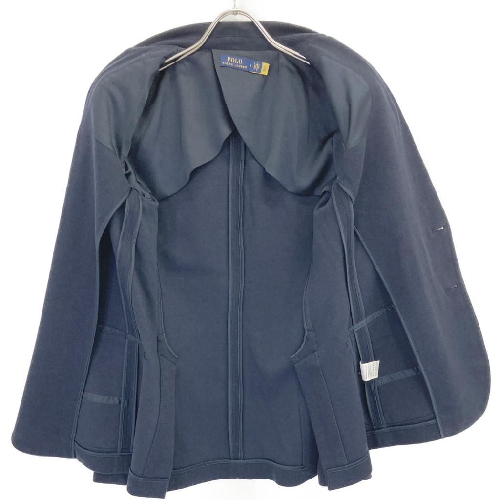 POLO RALPH LAUREN Navy embroidered logo gold button tailored jacket Jacket 4 NavyUsed