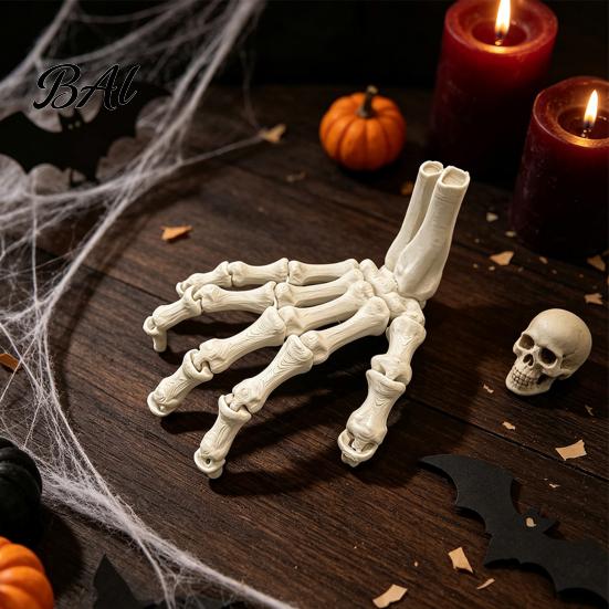 Indoor Halloween Display Ornaments Skeleton Hands, 3D Printed Hand Bones Model, Realistic Scary Props for Decorations Spooky Bone Claw Prop Party Home