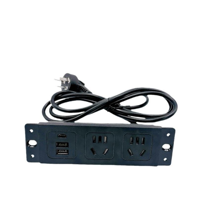 "Versteckte USB + C Tischsteckdose für Büromöbel"