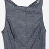 Elegant French-Style Backless Midi Dress With High Waist Fit Solid Color Sleeveless Women