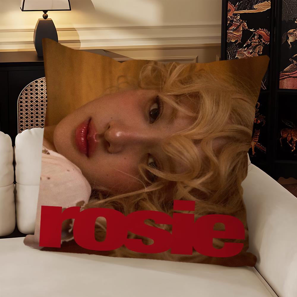 Hot Singer Bruno Mars Apt-RoseEs Music Pillow Case Sofa Living Room Headboard Bedroom Backrest Cushion Square Cushion Nap Time