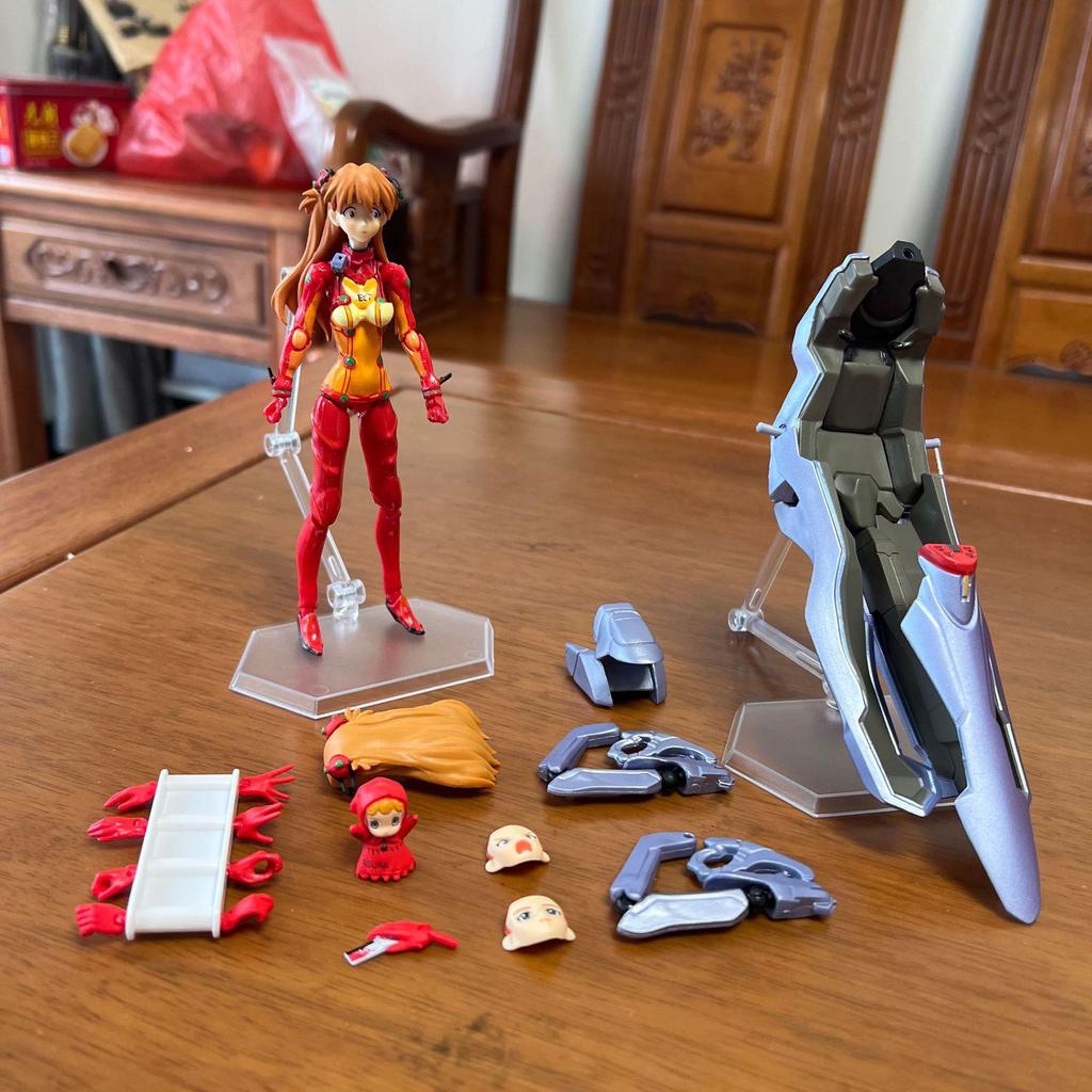 EVA Figma Articulated Figures: Asuka 084, Mari 079, Rei 091 Boxed Set