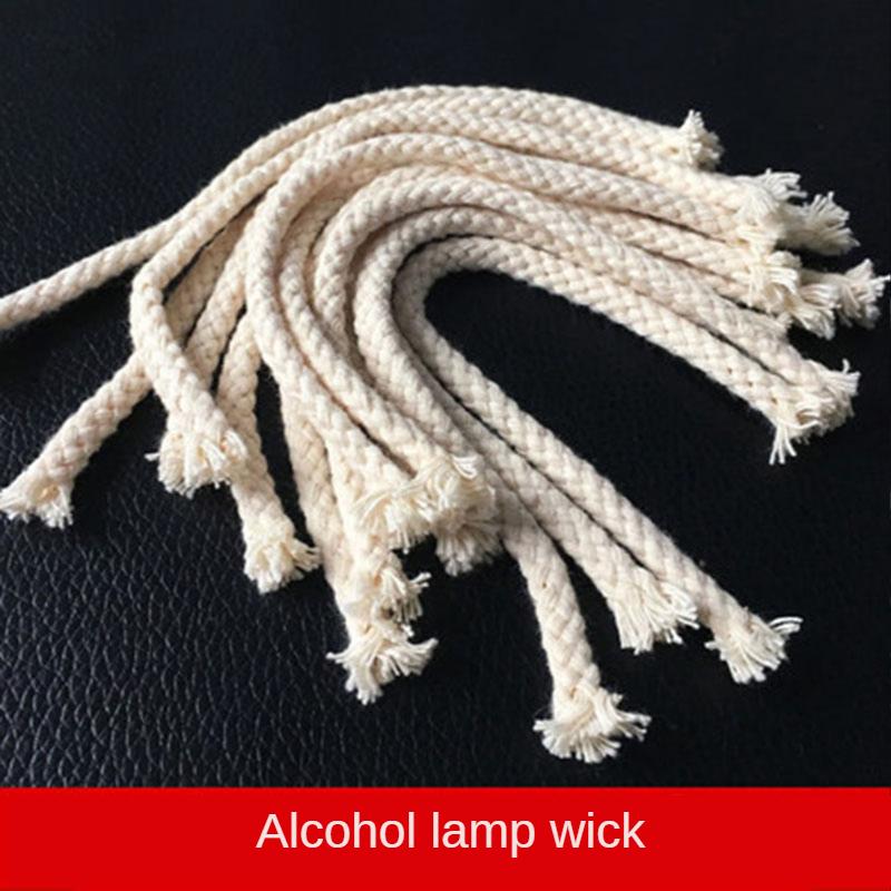 1M Alcohol Lamp Cotton Wick Pure Cotton Resistant To Burning for Kerosene Lamp Torch Oil Wine Bottle Laboratory Alcohol Wick