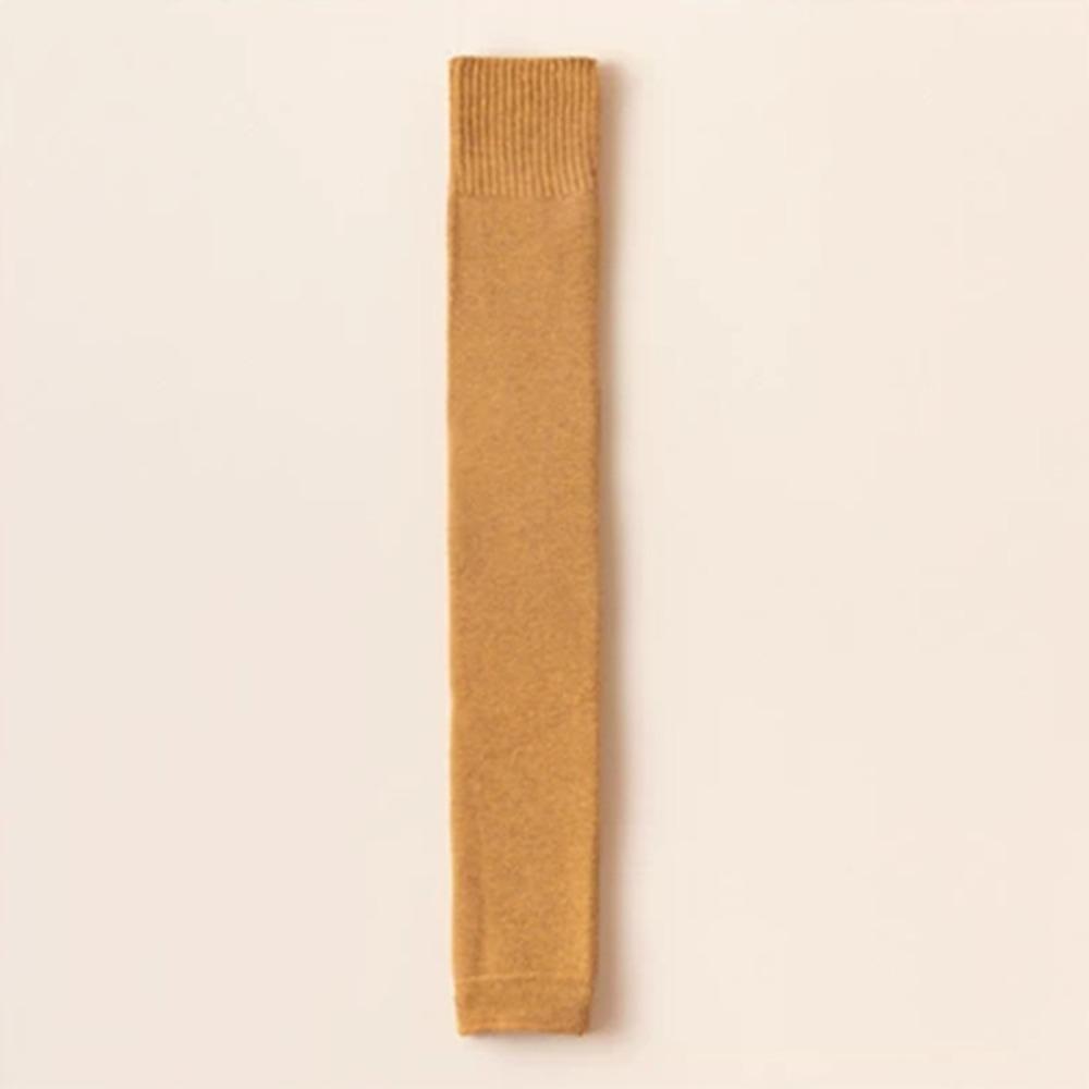 Høst Vinter Knebeskytter Ensfarget Termisk Fotdeksel Nye Varme Lange Sokker for Kvinner