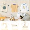 20Pcs Wooden Baby Hangers Smooth Mini Toddler Wooden Clothes Hanger Rack Kids Present Home Girls Princess Room Nursery Decor