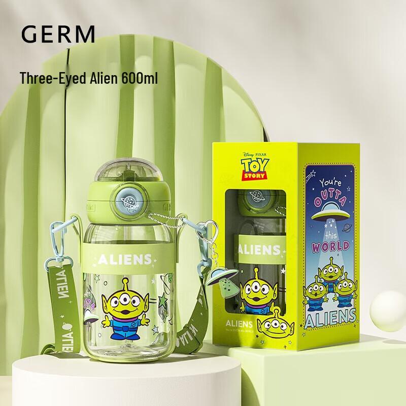 Germ Toy Story Tritan Straw Water Bottle 600ml
