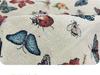 Pastoral Jacquard Color Weave Fabric: Insect & Butterfly Design for Clothing, Tablecloths, Bags, Handbags, and Sofas.