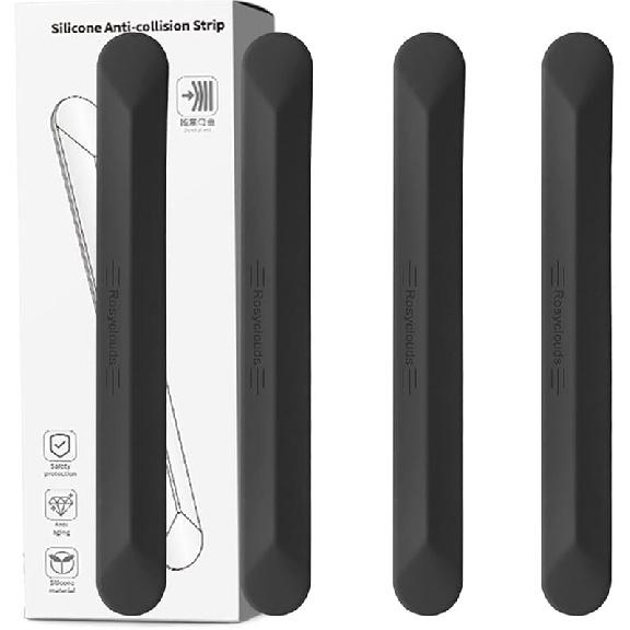 muekzu Silicone Car Door Edge Guard Trim Molding Crash Scratch Protector Scratch Guard for Car,Sedans,Truck,SUV 4PCS (Black)