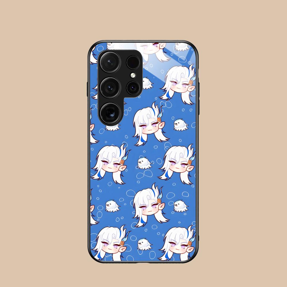 

Game GI Neuvillette Glass Mobile Phone Case for Samsung Galaxy A56 55 54 53 52 51 36 35 34 23 16 15 5G Colorful Cover Galaxy A24 4G