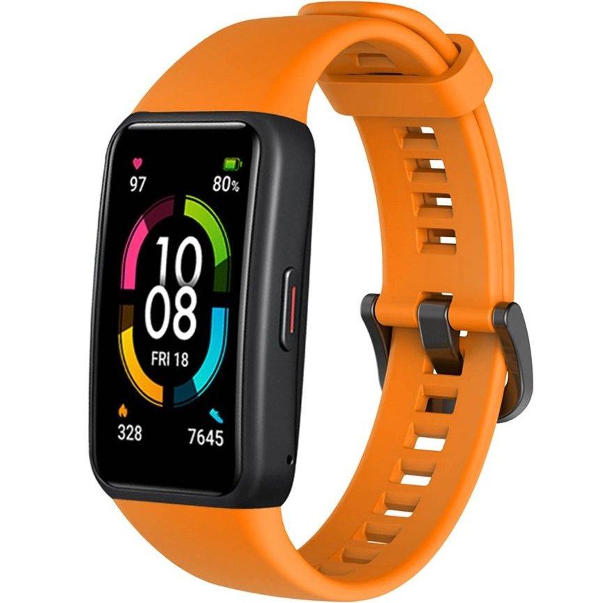 Silicone Strap for Huawei Band 6 / Honor Band 6, Orange