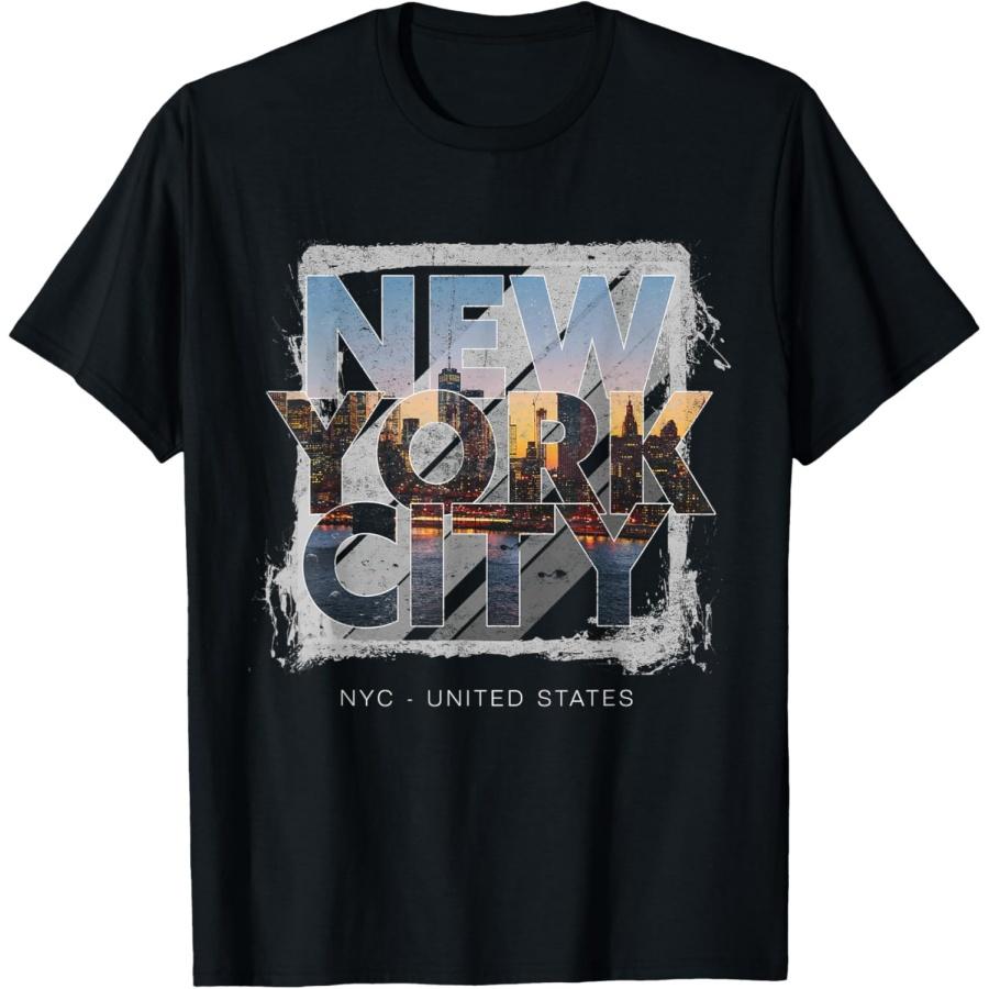 

New York City Skyline New York T-Shirt XXXXXL чорний