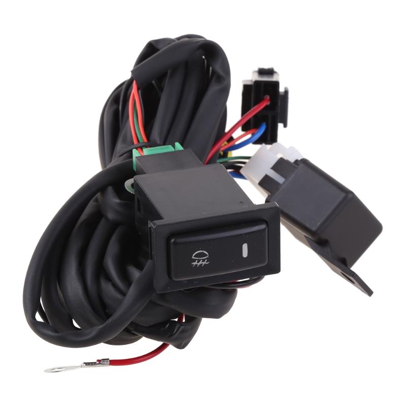 Auto Body Parts for DC 12V 40A Fog Light Wiring Harness with Button Fog L