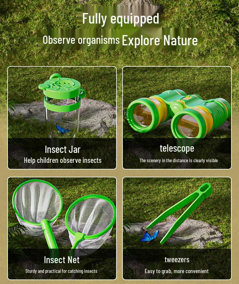 Kids' Outdoor Adventure Bug Observation and Catching Set