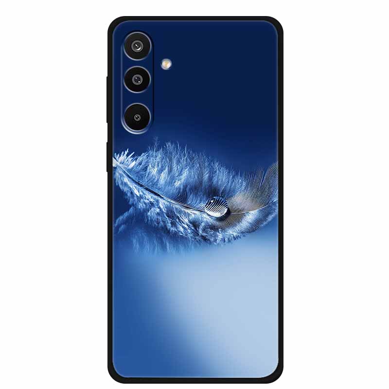 For Samsung Galaxy A36 5G Case Flowers Printed Silicone Phone Cases Cover for Samsung A26 5G TPU Shells A 26 36 Black TPU Coques