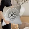 V-Viking Logo V-Vegvisir Luxury Pillow Anime Pillow Sofa Bed Head Pillow Cover Cushion Cover 45X45 Cm Fashion