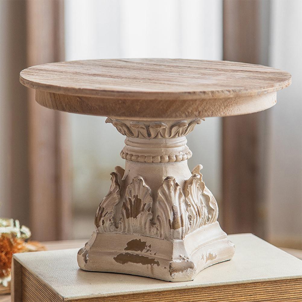 French Wood Tray Multifunction Fruit Tray Wear Resist Vintage Carved Ornament for Wedding Photography Prop Decorations Crafts