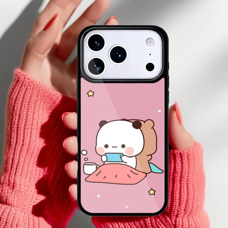 Cute BuBu DuDu Phone Case for iPhone 17 16 15 14 13 Pro Max Back Cover for 12 11 Pro Coque