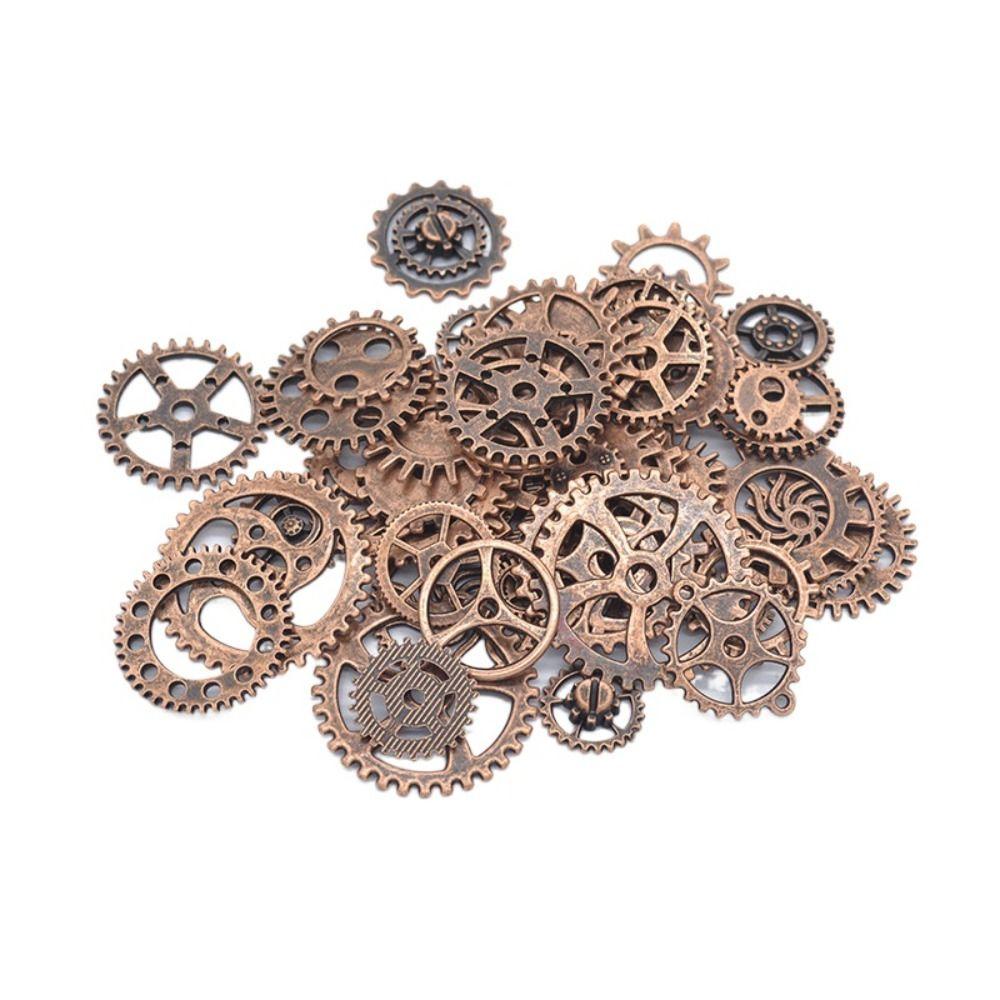 10 Farben gemischtes DIY Schmuckzubehör Mechanischer Stil Zahnrad Dekoration Heimdekoration