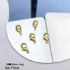 18k Gold-Plated Lobster Clasp Extender Chain with Beaded End Cap for DIY Bracelets & Necklaces
