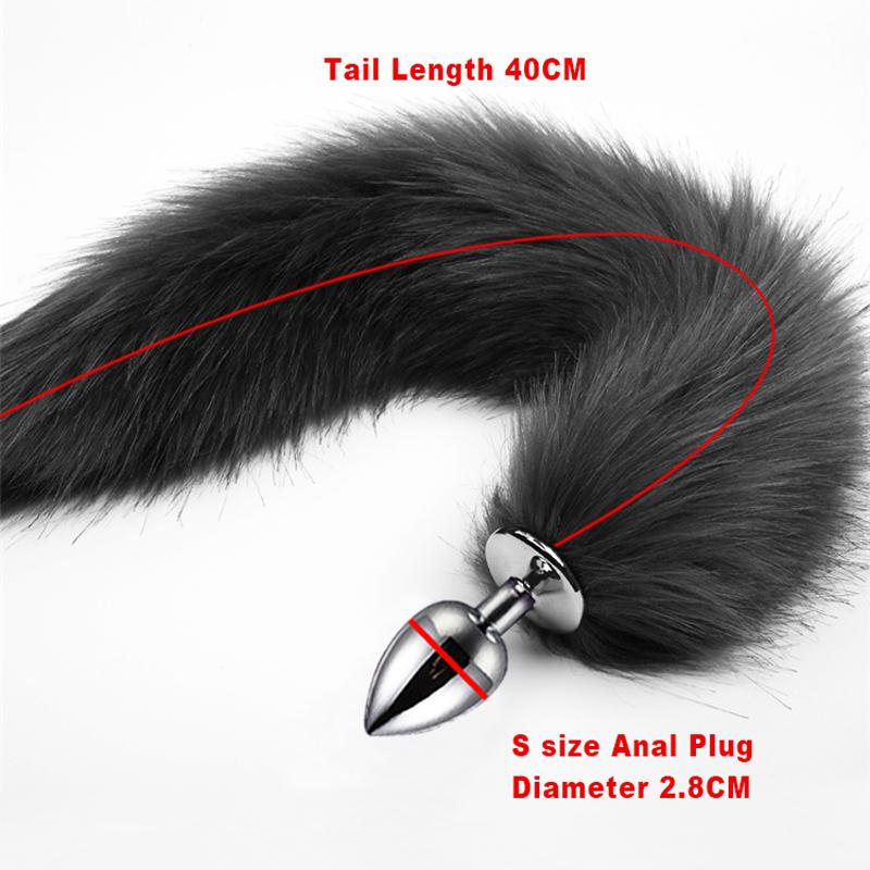 Sex Toys For Women 5Sizes Metal Butt Plug Fox Tail Intimates Accessorie Bdsm Anal Extender Dilator Erotic Games Goods For Adults