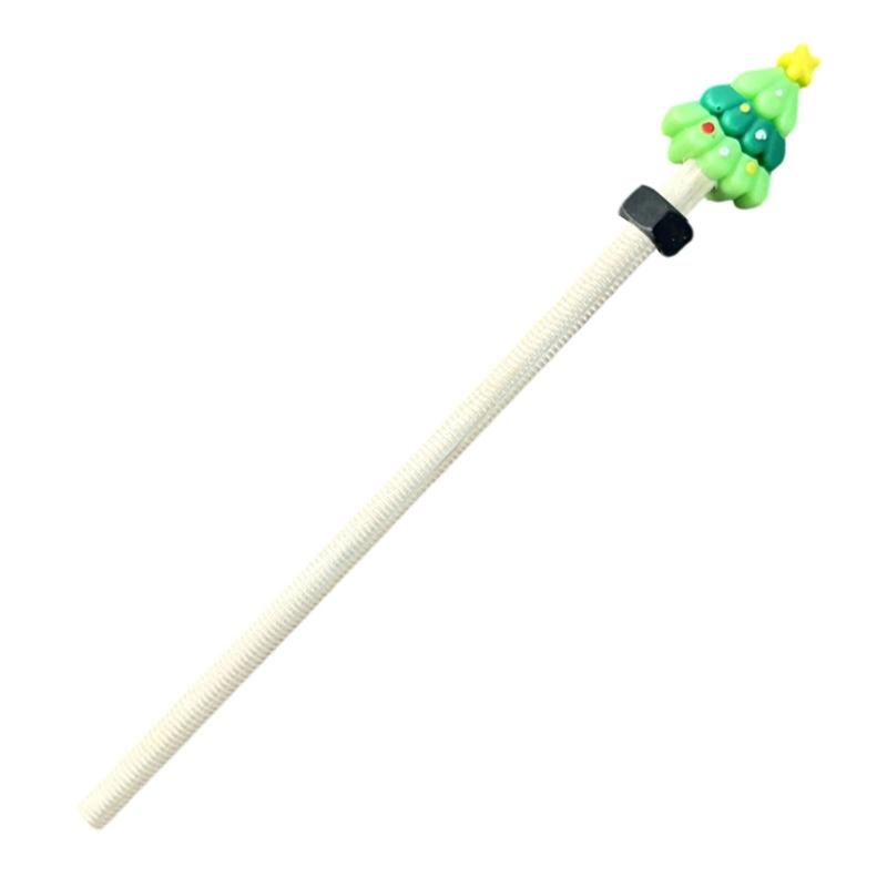 Stress Relief Pencil With Rotating Metal Nut Wood Christmas Pencil For Children Student Stress Relief School Office Use