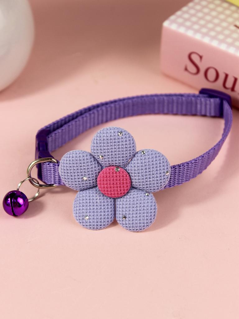 1pc or 3pcs Set Cute Shiny Bow Bell Pet Collar for Daily Use - for Cats and Dogs