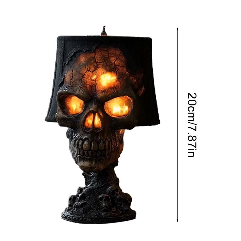 Gothic Lamp Halloween Skull Decor Desk Lamp Skeleton Halloween Decorations Ambient Lighting Night Light Desktop Accessories For