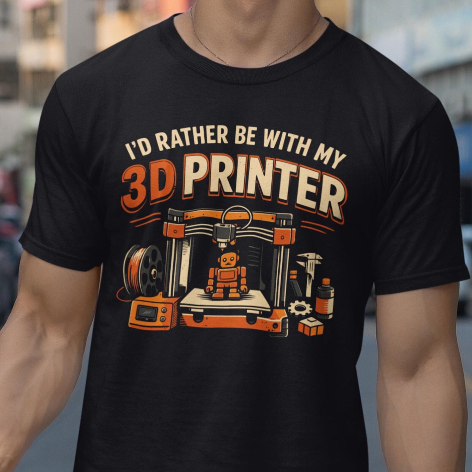 3d printer t-shirt funny gift for maker, 3d printing shirt, hobby geek tee S
