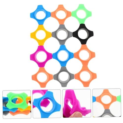 20 Pieces Microphone Skid Rings, Handheld Microphone Silicone Rings, Microphone Foam Windshield Covers, Microphone Bottom Sleeve Windscreens