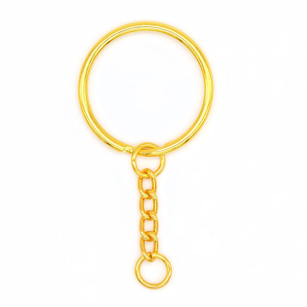5Pcs Key Ring Key Chain Round Split Keyfob Keyrings With Jump Ring for Keychain Pendants DIY Jewelry Making Accessories