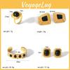 Set de Pendientes Geométricos de Acero Inoxidable para Mujer con Diseño Único para Entusiastas de la Moda