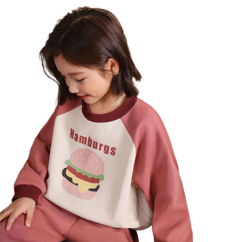 LUSON Kids  Girls  Cartoon Print Sweatshirt 120