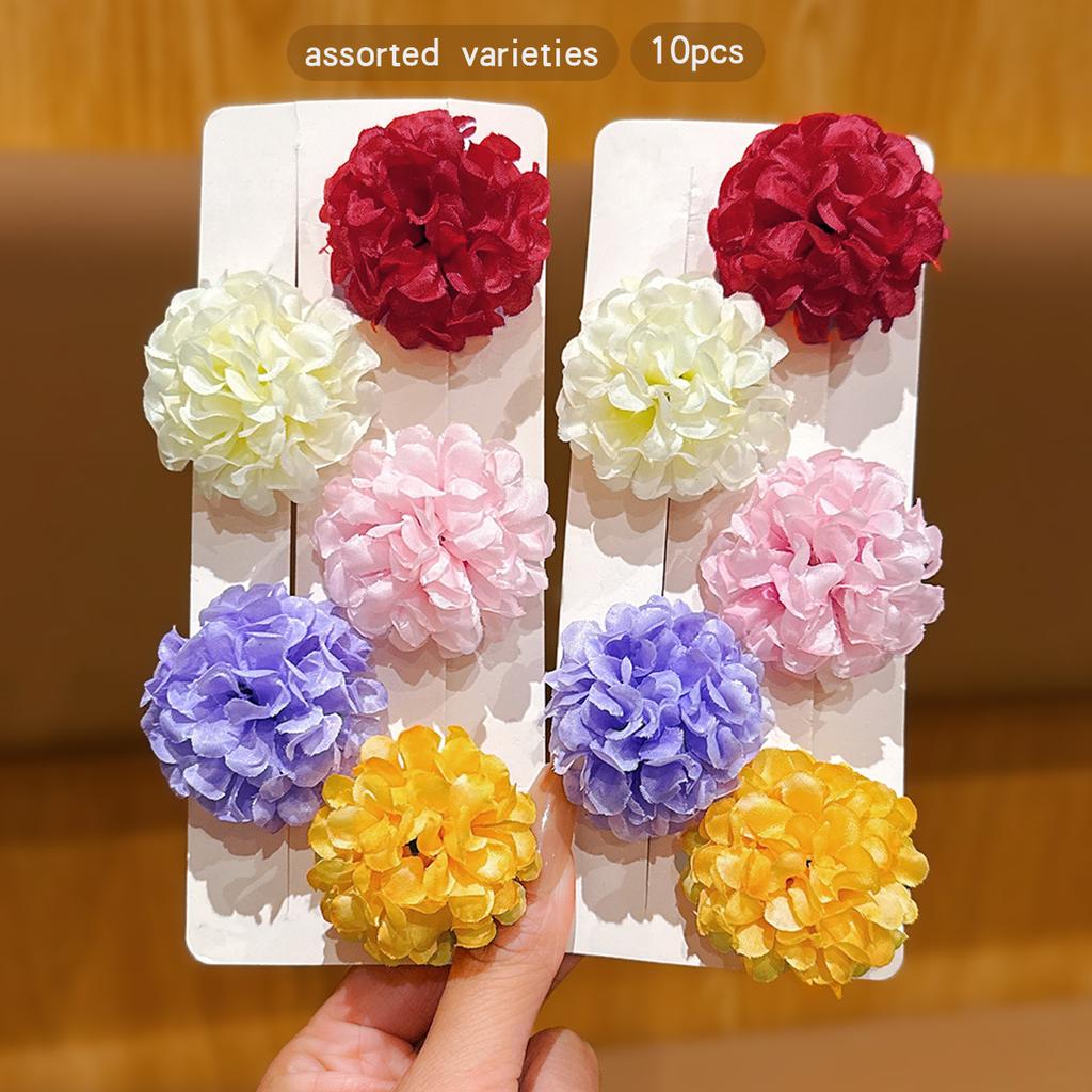 10 fargerike tilfeldige blomsterhårspenner for daglig bruk som hårtilbehør