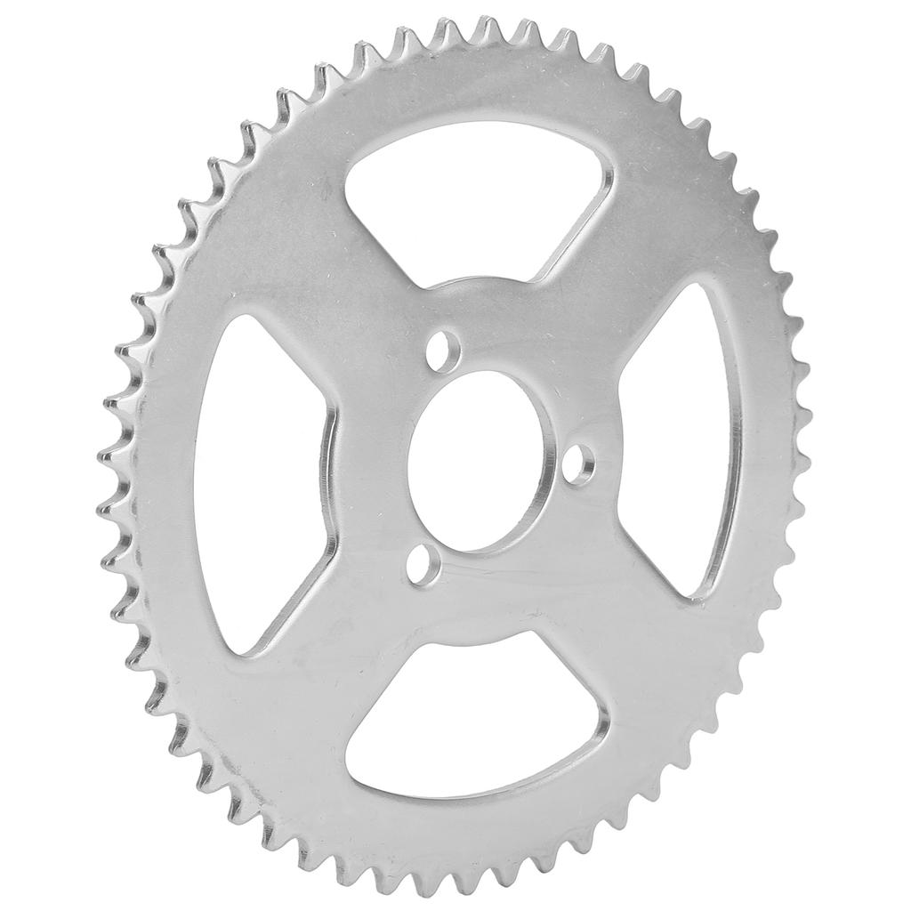 T8F 54T Reťazové koleso 29mm 3-otvorové Biela oceľová kľuka pre Mini motocykel, ATV, Kart 4749cc