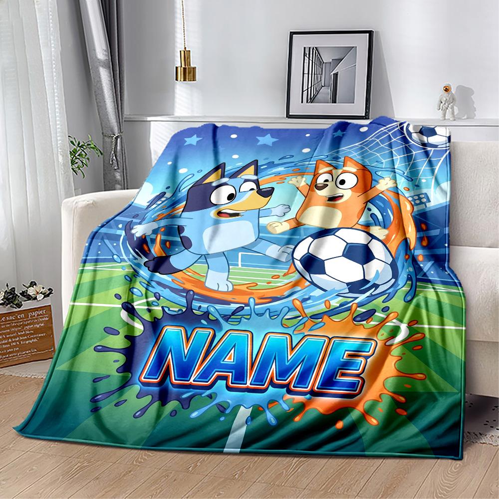 Winter Sports Celebration Customize Text Blanket Throw Customizable Blanket Warmthful Decor for Chair Nap Bed Office Chair Ideal for All Seasons