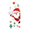 Santa Claus Festive Atmosphere Decorative Items, Shopping Center Snowman Electrostatic Glass Stickers, Scene Arrangement Stickers