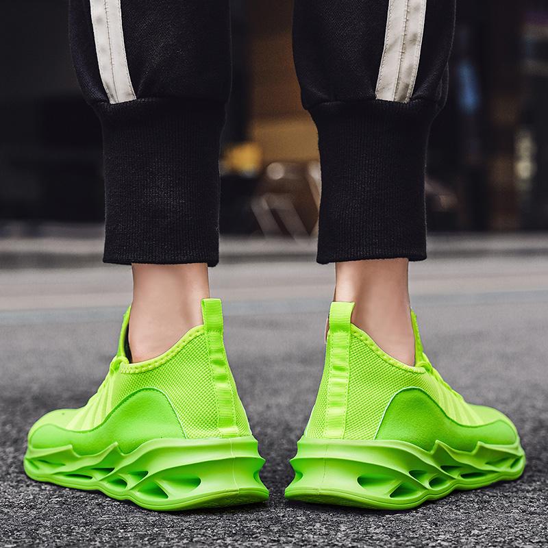 Wiosna/jesień Męskie duże rozmiary latające, tkane i oddychające powierzchnie siatkowe Ultralekki stołek Męskie buty sportowe na świeżym powietrzu